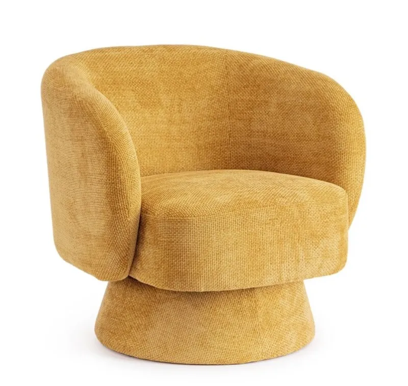 Hot Bizzotto POLTRONA GIREVOLE JULIENNE SENAPE