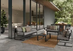 Sale Bizzotto POLTRONA IN ALLUMINIO ANTRACITE YK13 - MERRIGAN