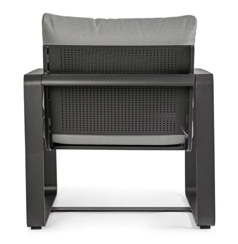 Sale Bizzotto POLTRONA IN ALLUMINIO ANTRACITE YK13 - MERRIGAN