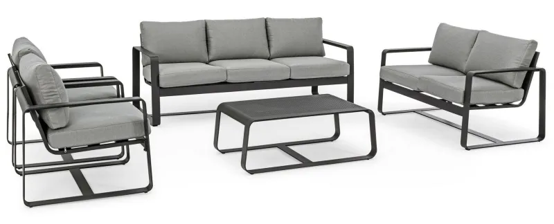 Sale Bizzotto POLTRONA IN ALLUMINIO ANTRACITE YK13 - MERRIGAN