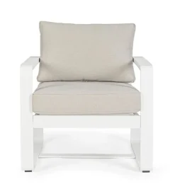 Sale Bizzotto POLTRONA IN ALLUMINIO BIANCO YK11 - MERRIGAN