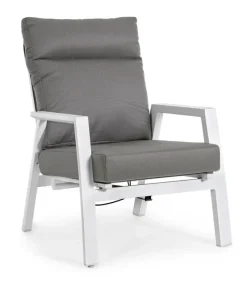 Outlet Bizzotto POLTRONA IN ALLUMINIO BIANCO JX11 - KLEDI