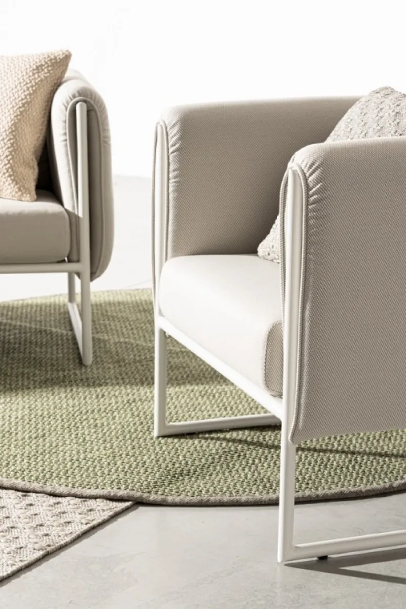 Clearance Bizzotto POLTRONA IN ALLUMINIO SABBIA - PIXEL