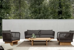 Clearance Bizzotto POLTRONA IN CORDA PER ESTERNO - XYLIA DARK