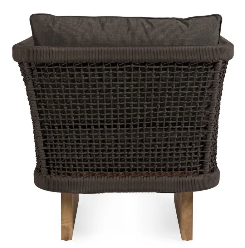 Clearance Bizzotto POLTRONA IN CORDA PER ESTERNO - XYLIA DARK