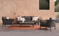 New Bizzotto POLTRONA IN CORDA PER ESTERNO ANTRACITE WG21 - FLORENCIA