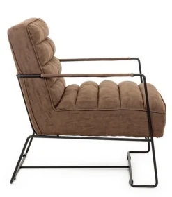 Online Bizzotto POLTRONA IN ECOPELLE MARRONE - BRIANNA