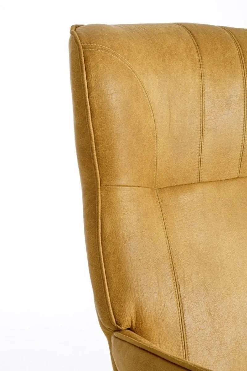 Sale Bizzotto POLTRONA IN ECOPELLE SENAPE - NASIRA