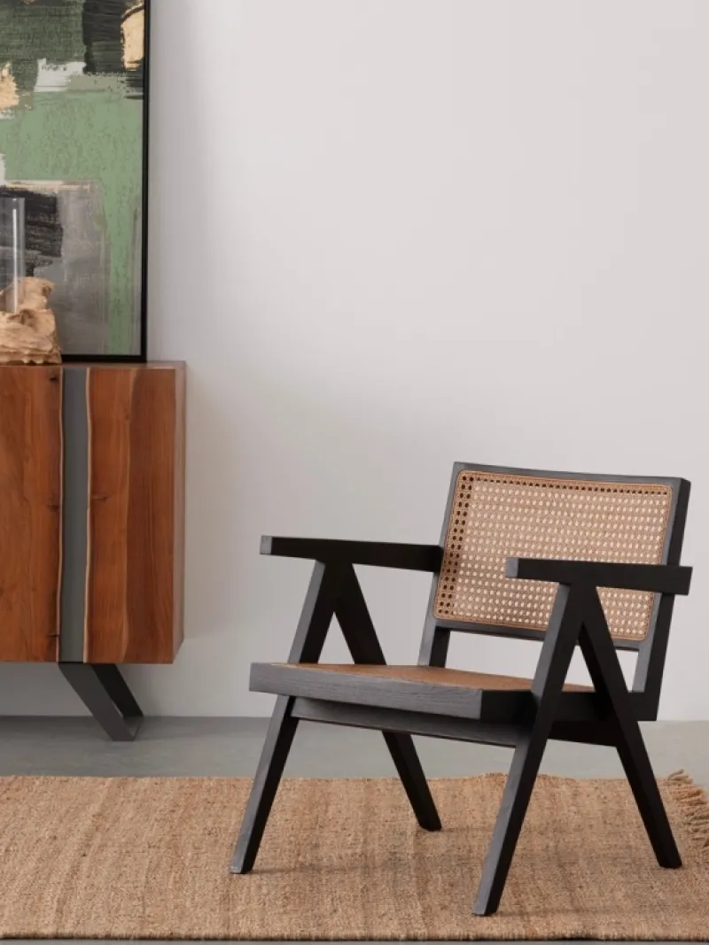 Best Bizzotto POLTRONA IN LEGNO NERO - GALIA