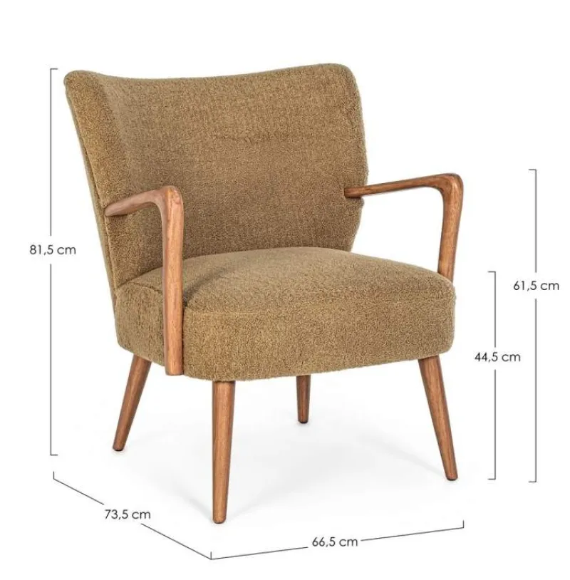 Best Bizzotto POLTRONA IN LEGNO PALM - MORITZ