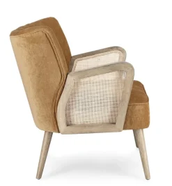 Bizzotto POLTRONA IN LEGNO SENAPE - VIRNA