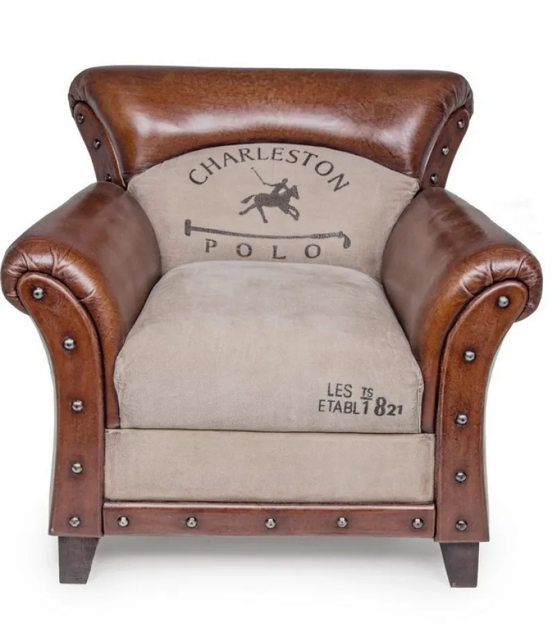 Best Bizzotto POLTRONA IN PELLE - CHARLESTON