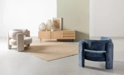 Sale Bizzotto POLTRONA IN TESSUTO BLU - AISHA