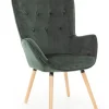 Discount Bizzotto POLTRONA IN VELLUTO VERDE BOSCO - JULIET