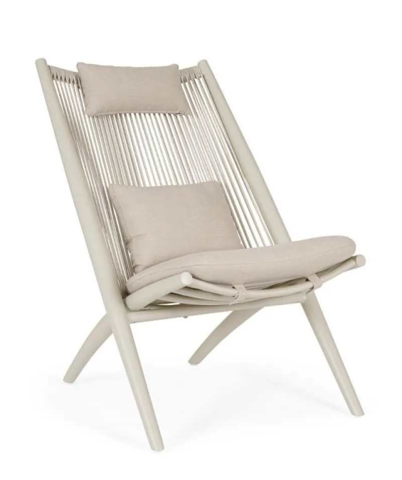 Bizzotto POLTRONA LOUNGE C-C ALOHA SANDSHELL