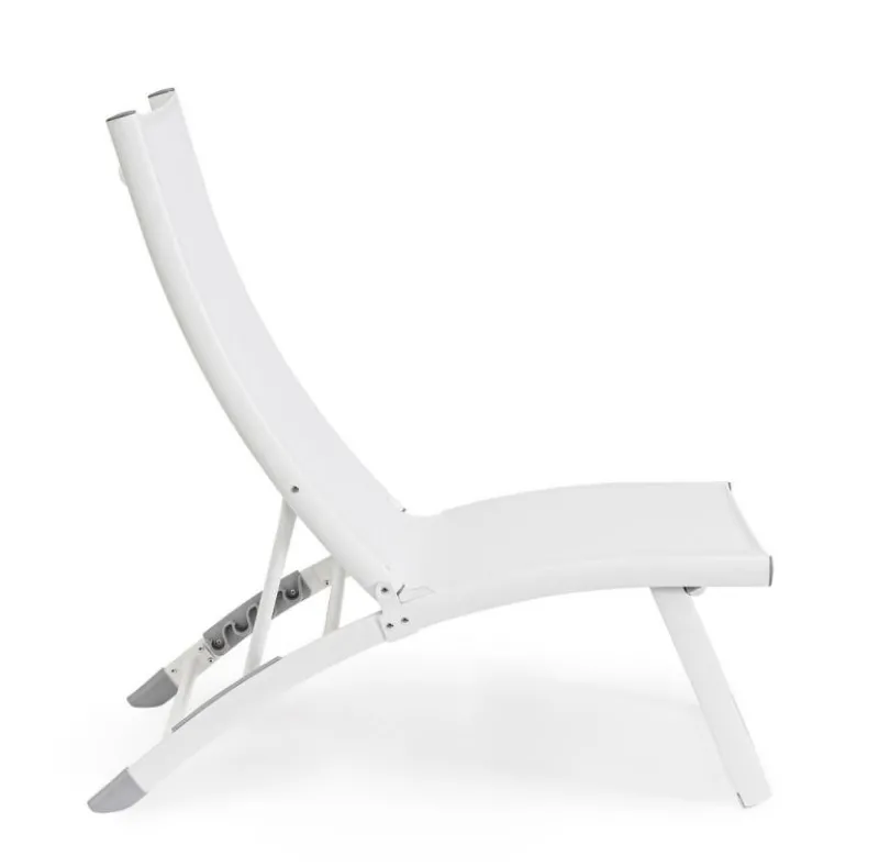 Outlet Bizzotto POLTRONA LOUNGE RECLINABILE BIANCA - TAYLOR