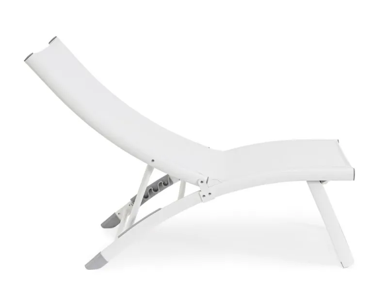 Outlet Bizzotto POLTRONA LOUNGE RECLINABILE BIANCA - TAYLOR