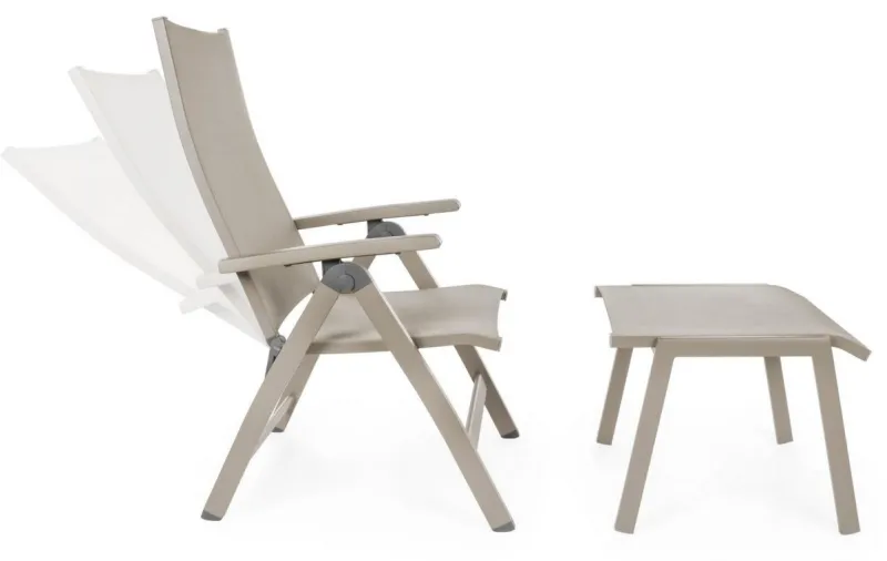 Bizzotto POLTRONA RECLINABILE IN ALLUMINIO PIEGHEVOLE - VICTOR