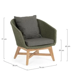 Sale Bizzotto POLTRONA VERDE - COACHELLA