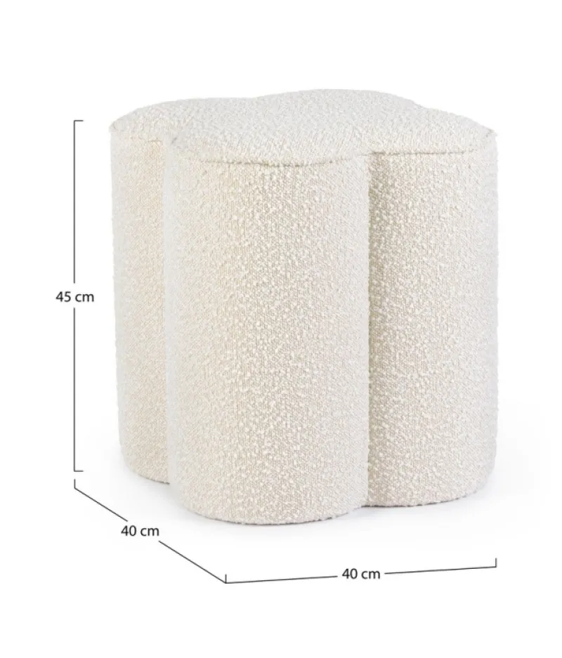 Hot Bizzotto POUF EFFETTO BOUCLE' NATURALE - COINTA