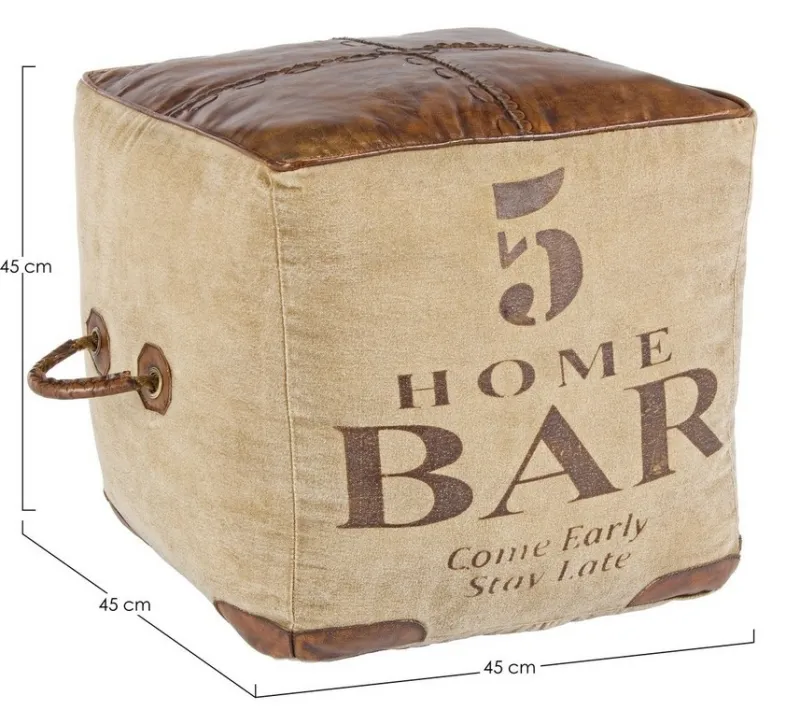 Outlet Bizzotto POUF IN PELLE - SANPARK FIVE