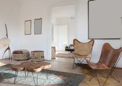 Outlet Bizzotto POUF IN PELLE - SANPARK FIVE