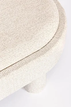 Outlet Bizzotto POUF TANYA C-VASS OVALE BIANCO