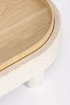 Outlet Bizzotto POUF TANYA C-VASS OVALE BIANCO