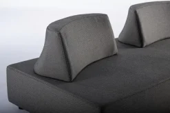 Clearance Bizzotto SALOTTO ANGOLARE IN TESSUTO PER ESTERNO ANTRACITE - PIPER