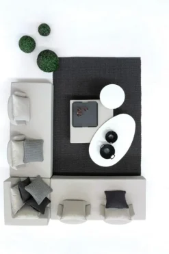 Best Bizzotto SALOTTO ANGOLARE IN TESSUTO PER ESTERNO COLOR SABBIA - PIPER