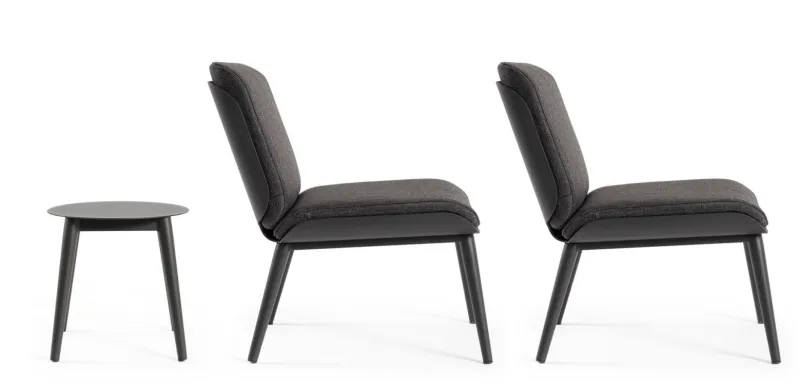 Outlet Bizzotto SALOTTO IN ALLUMINIO ANTRACITE WG21 - ISABELA