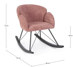 Online Bizzotto SEDIA A DONDOLO EFFETTO BOUCLE' CANYON - SIBILLA