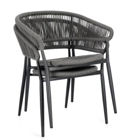 New Bizzotto SEDIA C-BR ALGAIDA ANTRACITE/GRIGIO