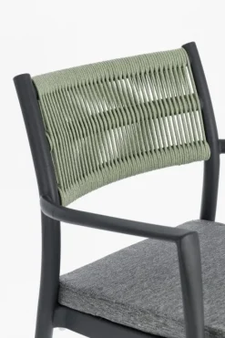 Discount Bizzotto SEDIA C-BR C-C ALVIN ANTRACITE/VERDE