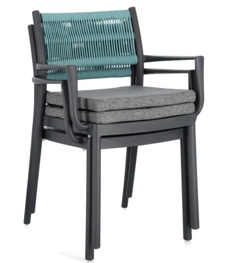 Best Bizzotto SEDIA C-BR C-C ALVIN ANTRACITE/AVIO