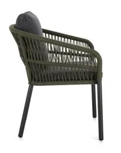 Outlet Bizzotto SEDIA C-BR C-C GALDANA ANTRACITE/VERDE