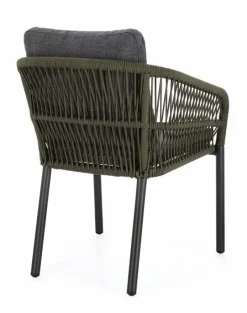 Outlet Bizzotto SEDIA C-BR C-C GALDANA ANTRACITE/VERDE