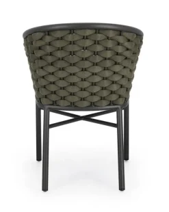 Discount Bizzotto SEDIA C-BR C-C MARGALIDA ANTRACITE/VERDE