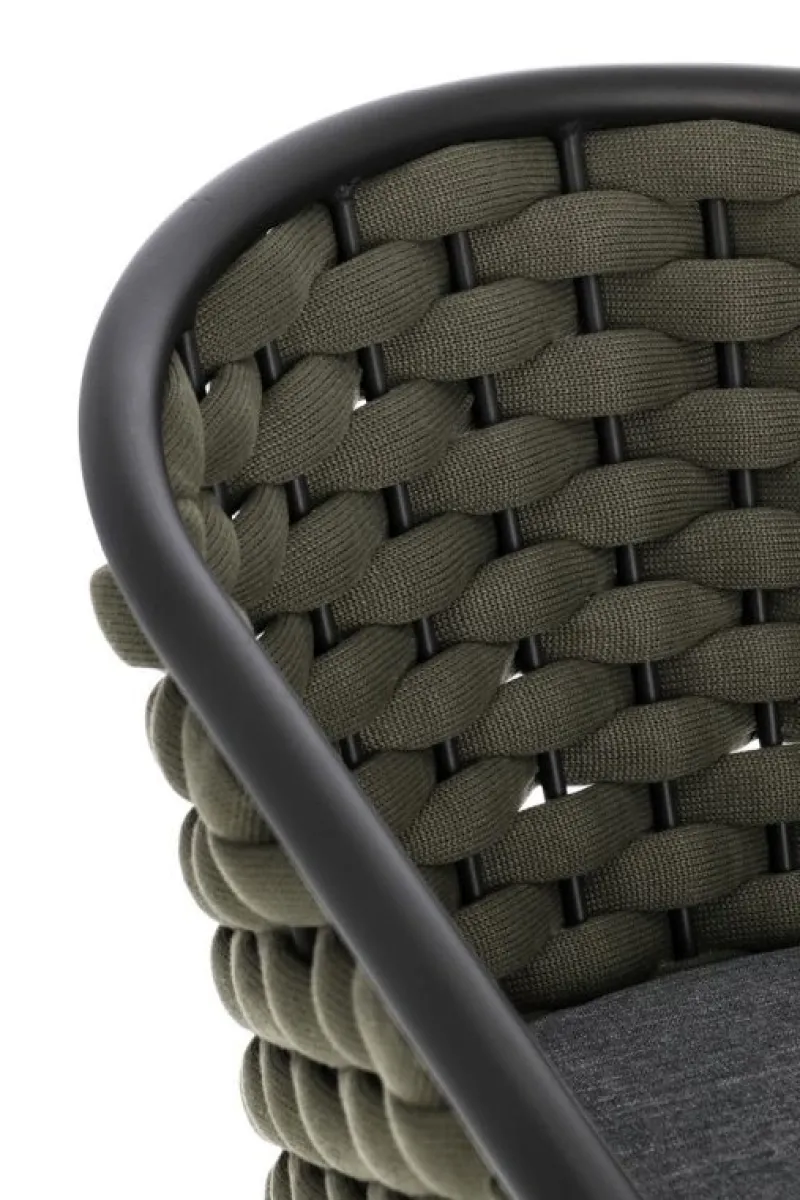 Discount Bizzotto SEDIA C-BR C-C MARGALIDA ANTRACITE/VERDE