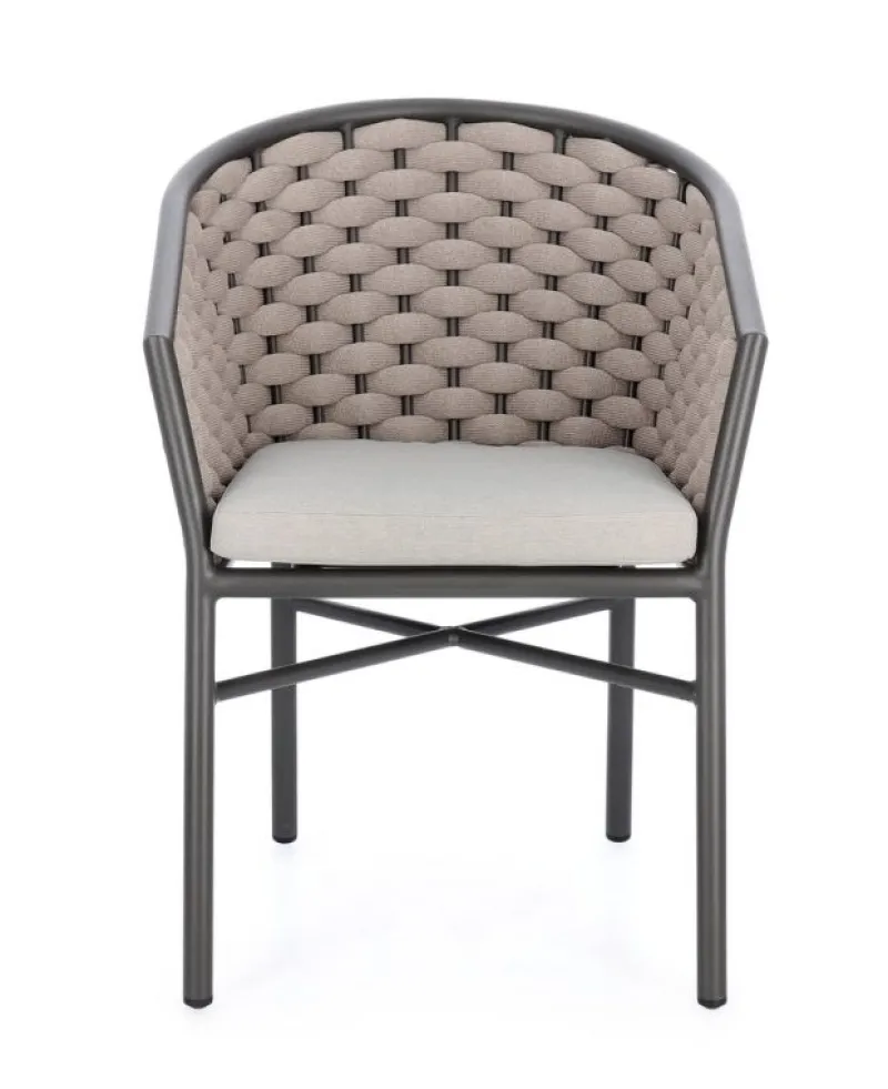 Clearance Bizzotto SEDIA C-BR C-C MARGALIDA ANTRACITE/KHAKI