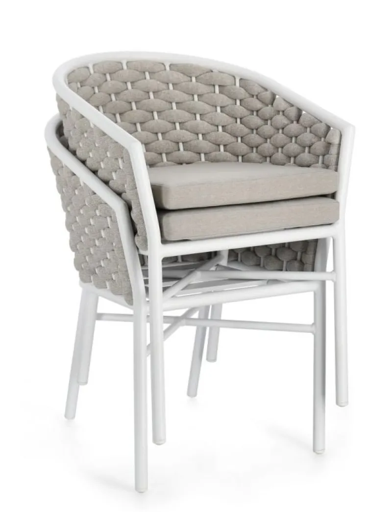 Clearance Bizzotto SEDIA C-BR C-C MARGALIDA BIANCO