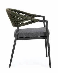 Hot Bizzotto SEDIA C-BR C-C MILLOR ANTRACITE/VERDE