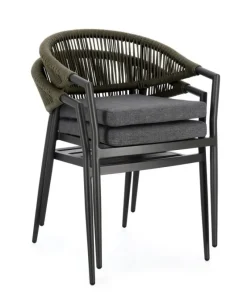 Hot Bizzotto SEDIA C-BR C-C MILLOR ANTRACITE/VERDE