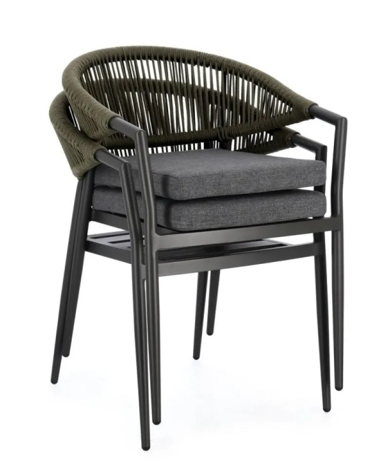 Best Bizzotto SEDIA C-BR C-C MILLOR ANTRACITE/VERDE