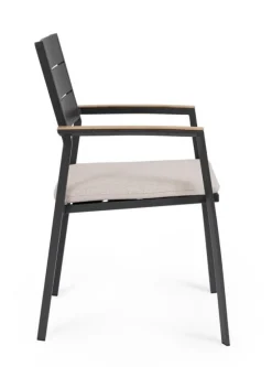 Clearance Bizzotto SEDIA C-BR C-C ZELMAR ANTRACITE YK13