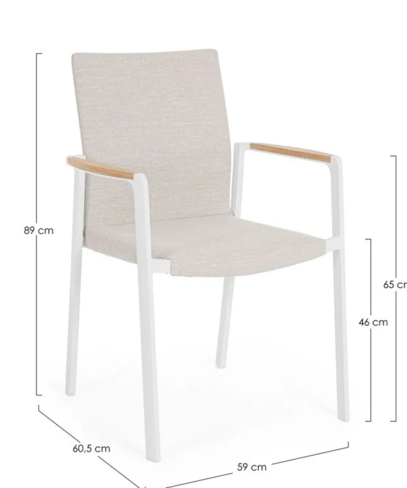 Discount Bizzotto SEDIA C-BR JALISCO NEW BIANCO WG20