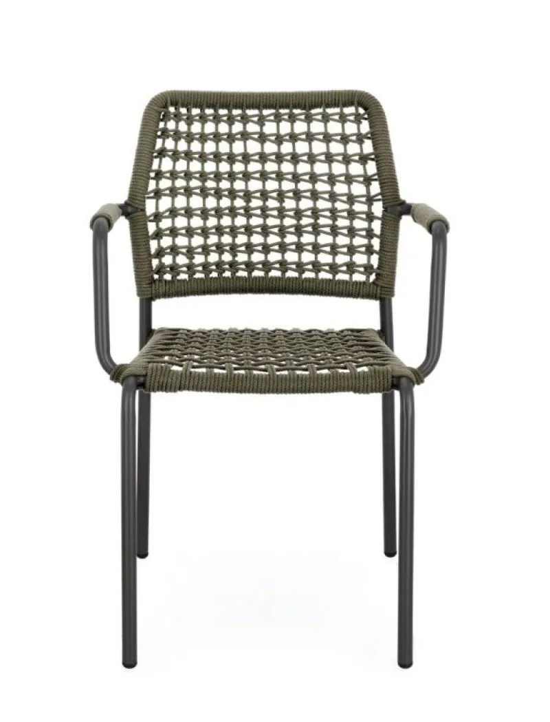 Online Bizzotto SEDIA C-BR RAJADA ANTRACITE/VERDE