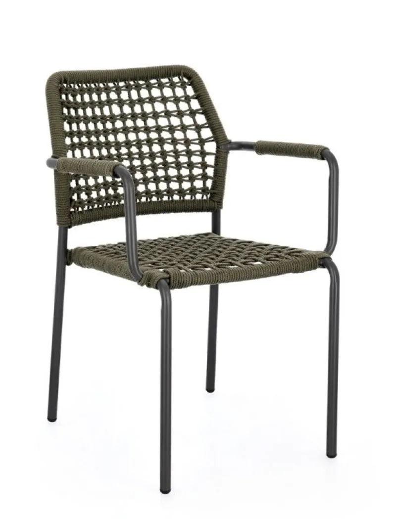 Online Bizzotto SEDIA C-BR RAJADA ANTRACITE/VERDE