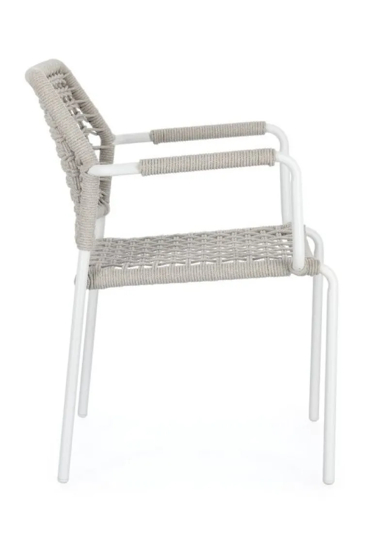 Outlet Bizzotto SEDIA C-BR RAJADA BIANCO