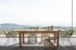 Outlet Bizzotto SEDIA CON BRACCIOLI IN FIBRE NATURALI - RAQUEL